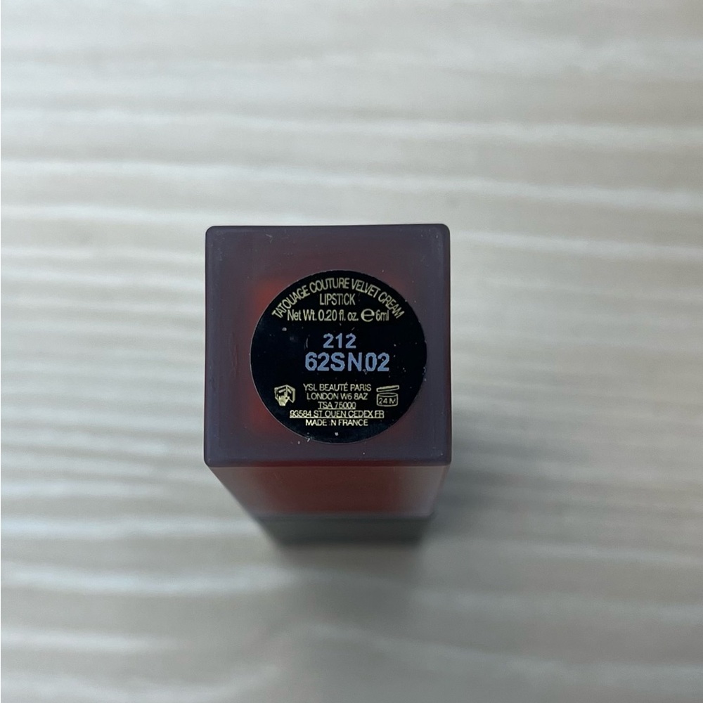 Yves Saint Laurent Tatouage Couture Velvet Cream Lipstick - Rouge Rebel 212 - Picture 2 of 7